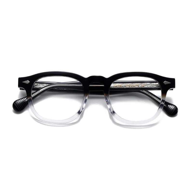 Hewei Unisex Full Rim Square Oval Acetate Eyeglasses 0034 Full Rim Hewei   