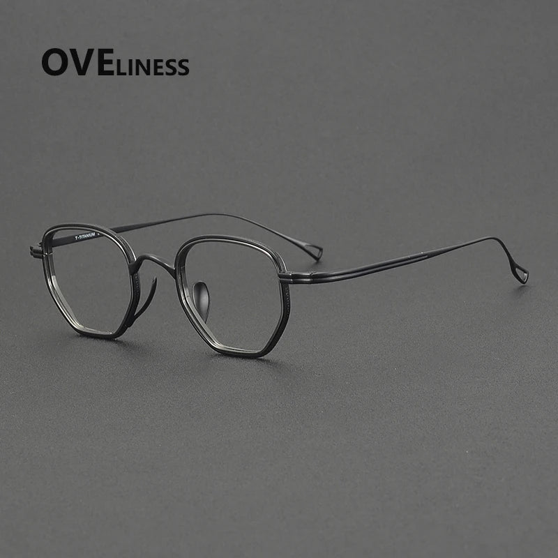Oveliness Unisex Full Rim Square Titanium Eyeglasses 641235