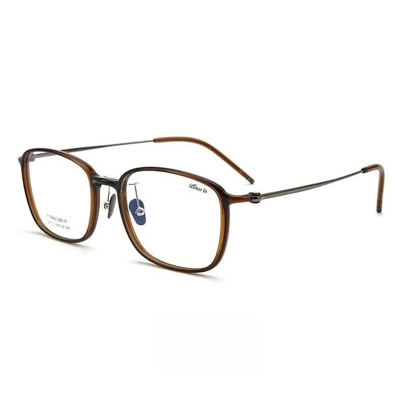 Yimaruili Unisex Full Rim Square Tr 90 Titanium Eyeglasses L9112 Full Rim Yimaruili Eyeglasses   