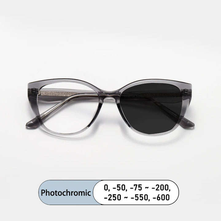 Kocolior Women's Full Rim Cat Eye Tr 90 Alloy Photochromic Reading Glasses 86159