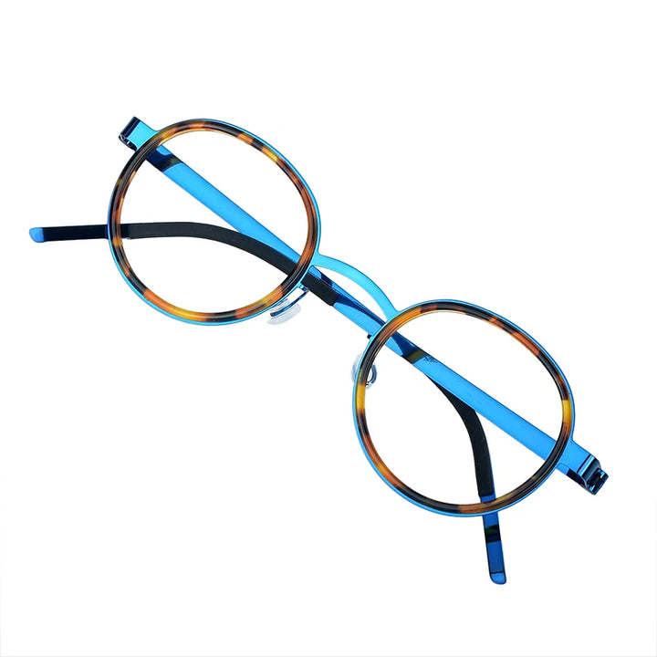 Bobbie Women's Full Rim Round Titanium Acetate Eyeglasses 621011