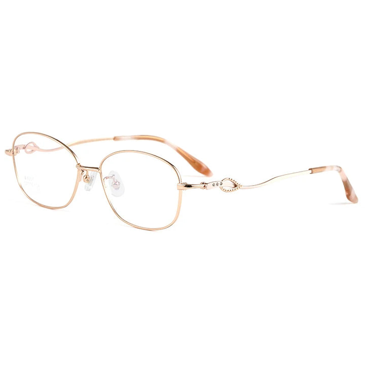 Hotony Women's Full Rim Oval Square Titanium Eyeglasses 106007