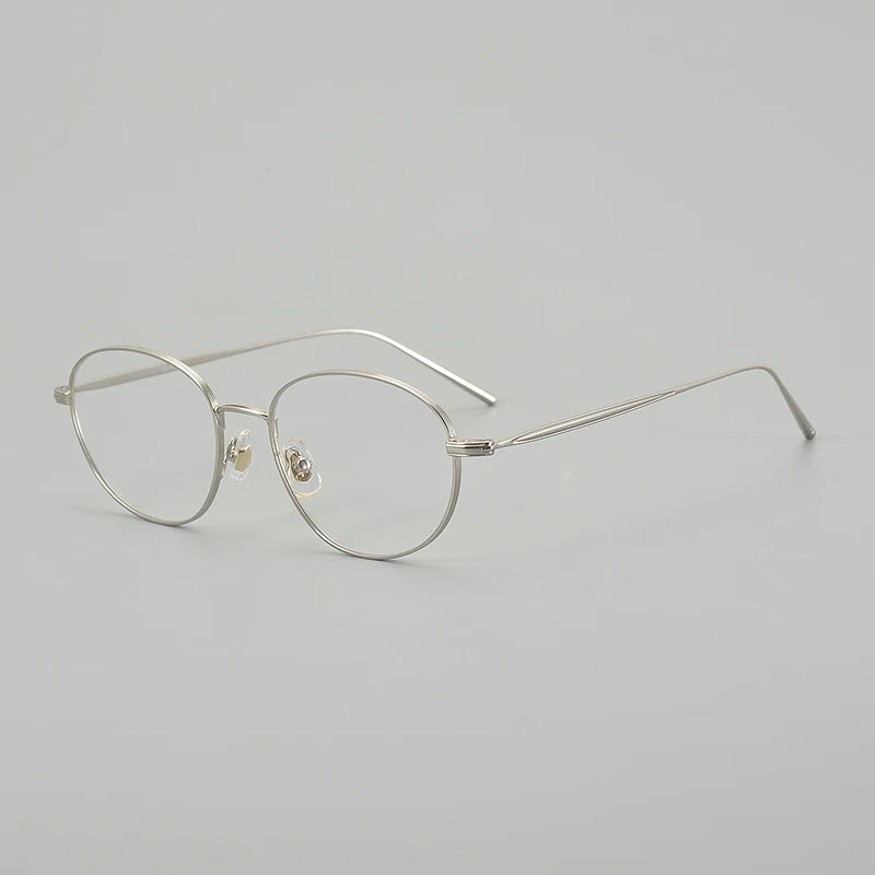 Aror Unisex Full Rim Oval Round Titanium Eyeglasses 53139