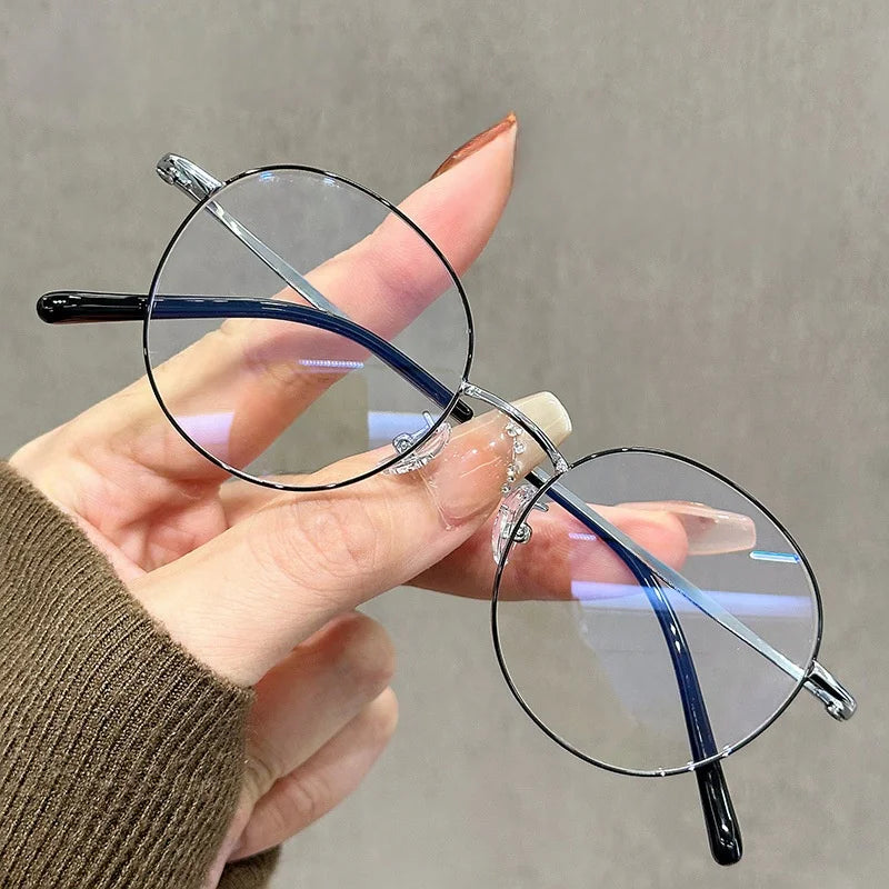 Momoja Women's Full Rim Oval Round Titanium Eyeglasses 90265