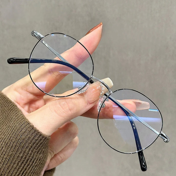 Momoja Women's Full Rim Oval Round Titanium Eyeglasses 90265