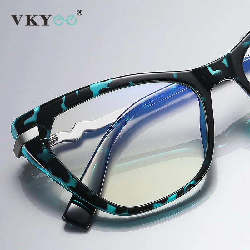 Vicky Women's Full Rim Square Cat Eye Tr 90 Titanium Reading Glasses 2107 Reading Glasses Vicky   
