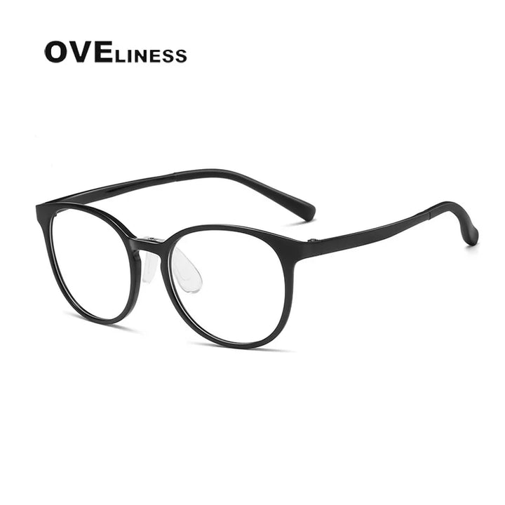 Oveliness Unisex Youth's Full Rim Round Tr 90 Titanium Eyeglasses O5072 Full Rim Oveliness C1  