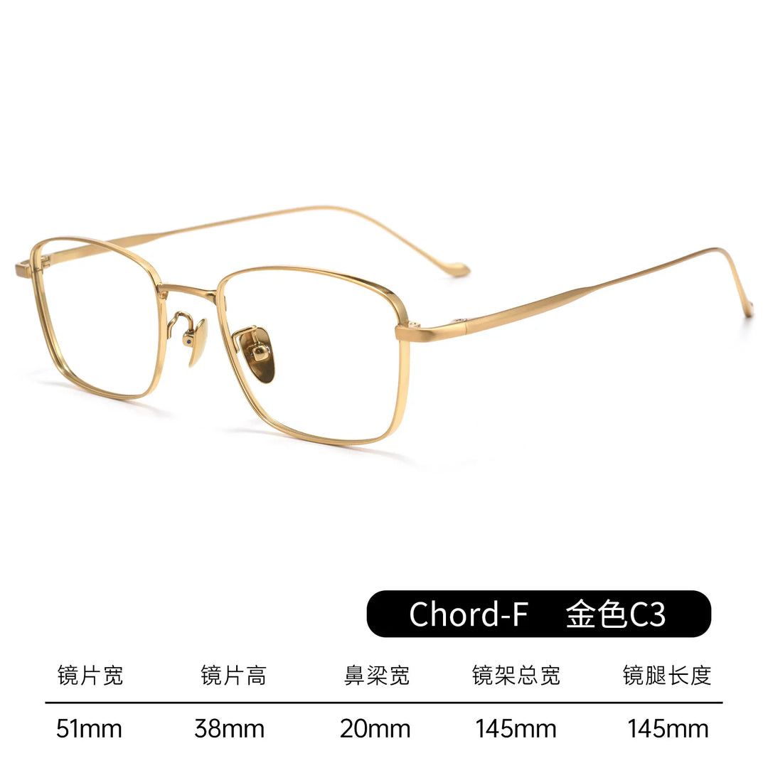 Bclear Unisex Full Rim Square Titanium Eyeglasses Fuz 13