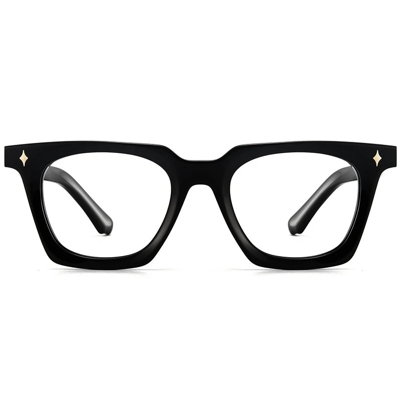 Yimaruili Unisex Full Rim Square Thick Acetate Eyeglasses Y55015 Full Rim Yimaruili Eyeglasses   