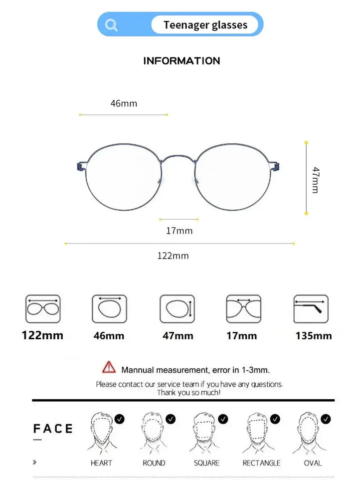 Bobbie 822900 Unisex 122mm Ful Rim Oval Titanium Frames — view 2 | Bobbie at FuzWeb