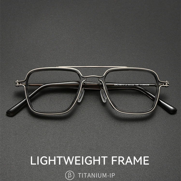Blackmask Unisex Full Rim Square Titanium Eyeglasses BM-AR5875