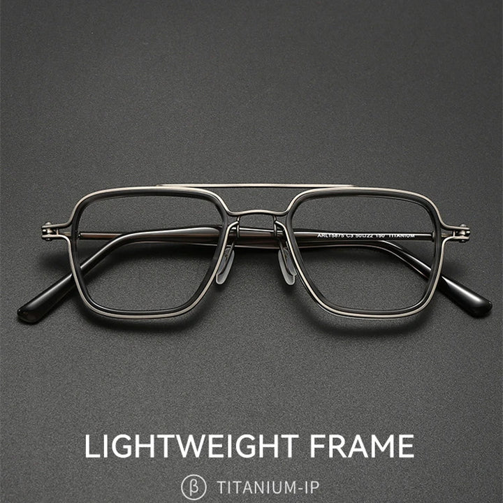 Blackmask Unisex Full Rim Square Titanium Eyeglasses BM-AR5875