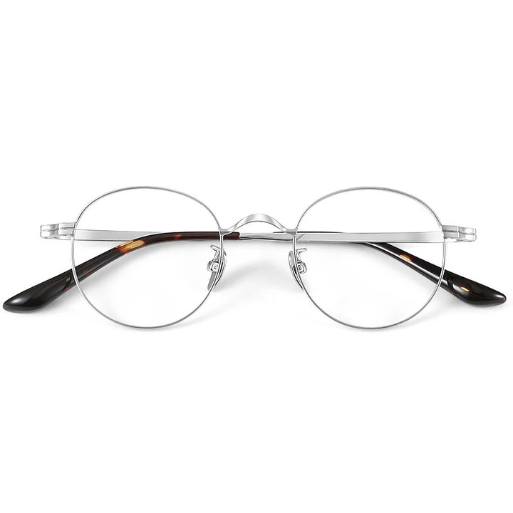 KatKani Women's Full Rim Small Round Titanium 8803 Full Rim KatKani Eyeglasses   