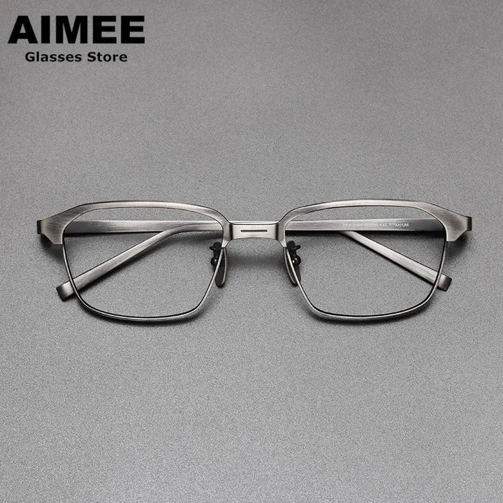 Aimee Unisex Full Rim Square Titanium Eyeglasses 41824 Full Rim Aimee   