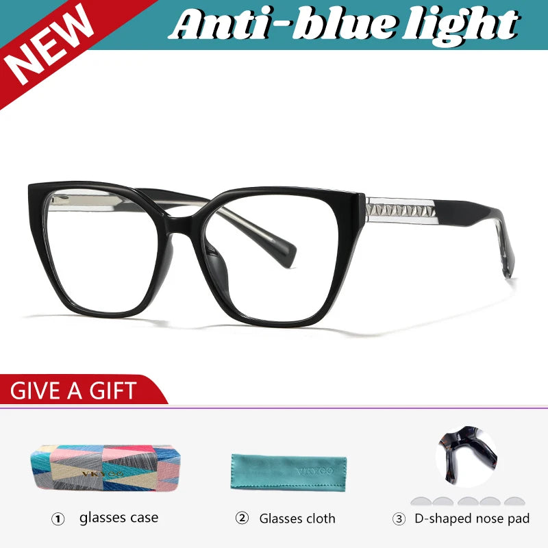 Vicky Women's Full Rim Square Alloy Tr 90 Reading Glasses 727017