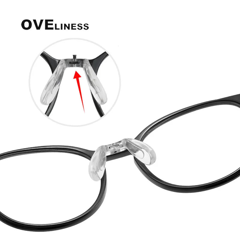 Oveliness Unisex Youth's Full Rim Round Tr 90 Titanium Eyeglasses O5072 Full Rim Oveliness   