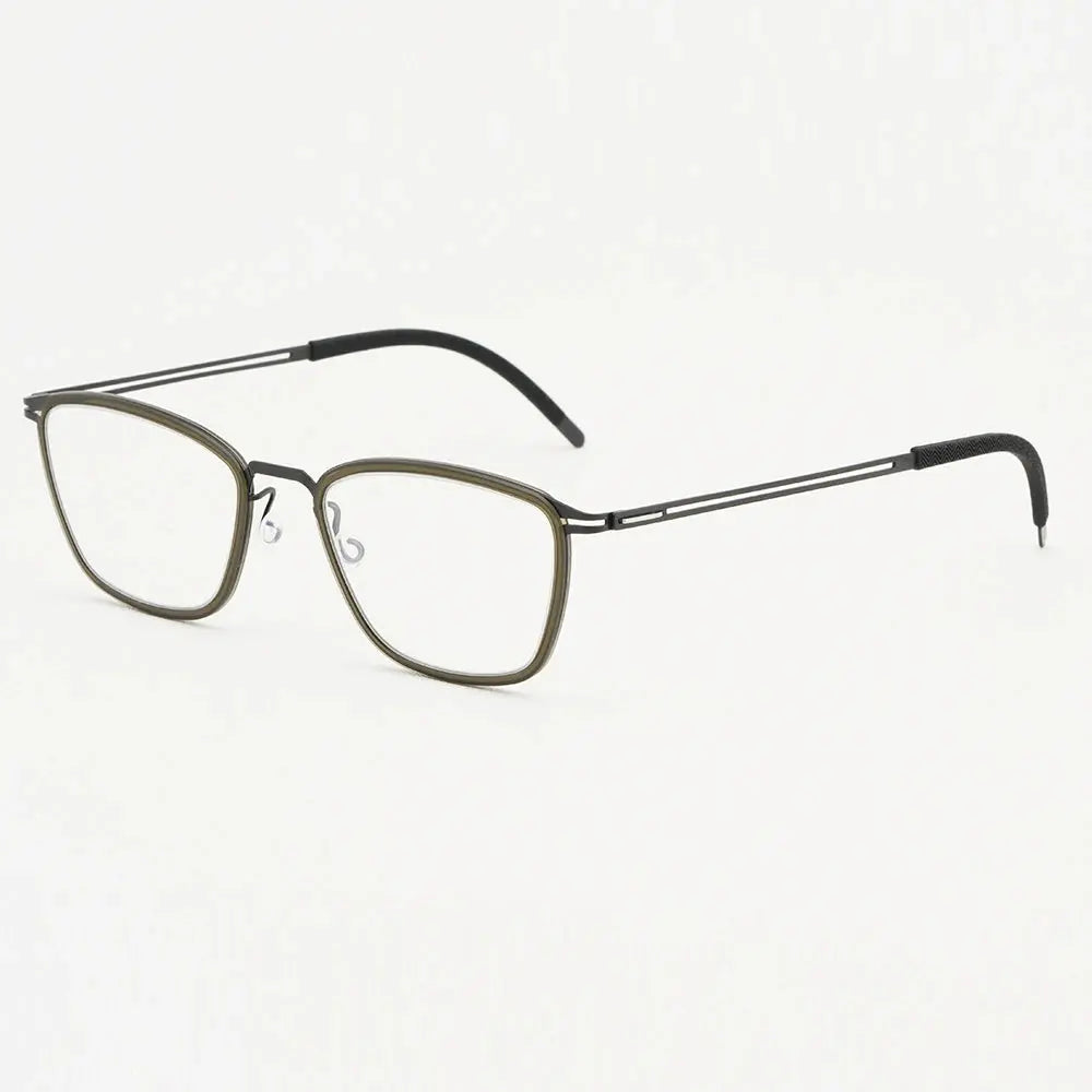 Bobbie 467652 Women’s Screwless Full Rim Square Titanium Frames FuzWeb