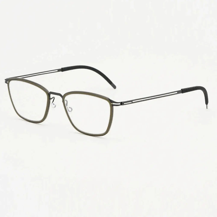 Bobbie 467652 Women’s Screwless Full Rim Square Titanium Frames FuzWeb