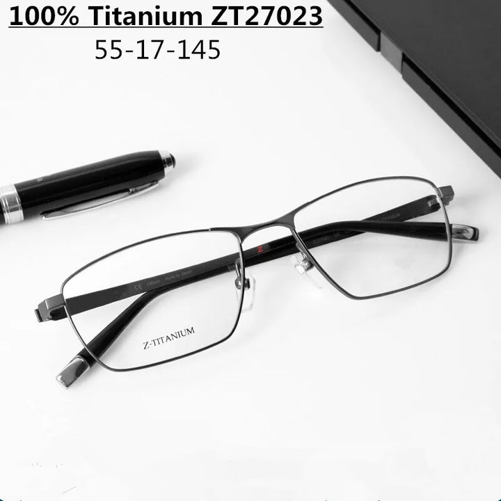 Aimee Unisex Full Rim Square Titanium Eyeglasses 27023 Full Rim Aimee   