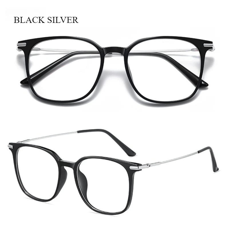 Meeshow Women's Full Rim Square Tr 90 Titanium Reading Glasses 69009