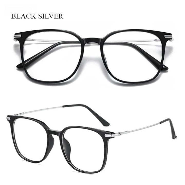 Meeshow Women's Full Rim Square Tr 90 Titanium Reading Glasses 69009