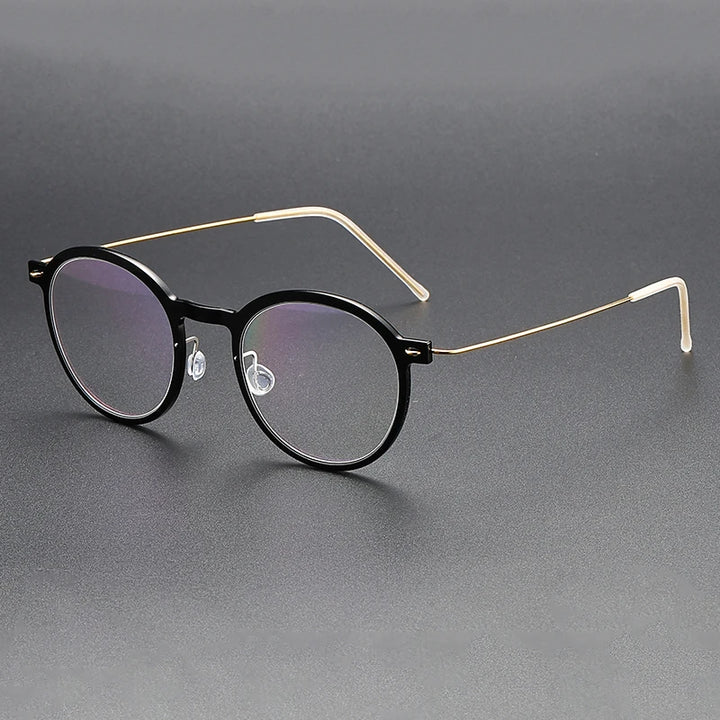 Bobbie Unisex Full Rim Round Acetate Eyeglasses 6586