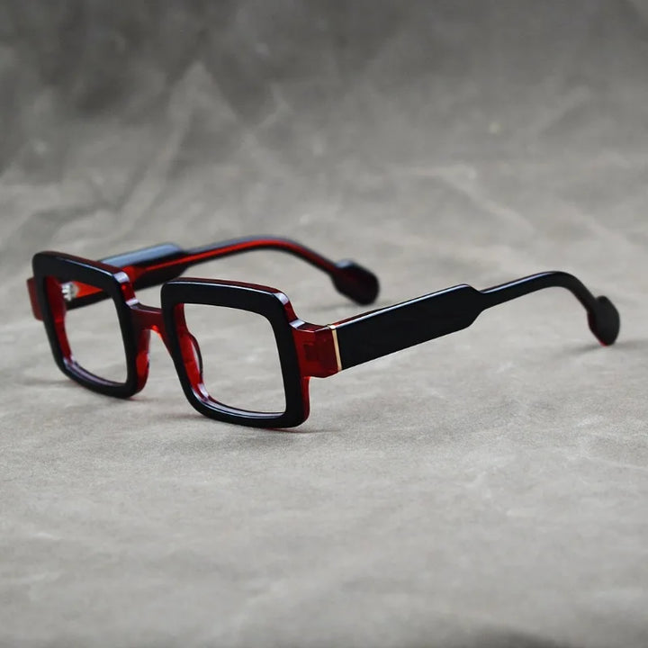 Hewei Unisex Full Rim Square Thick Acetate Eyeglasses 921879
