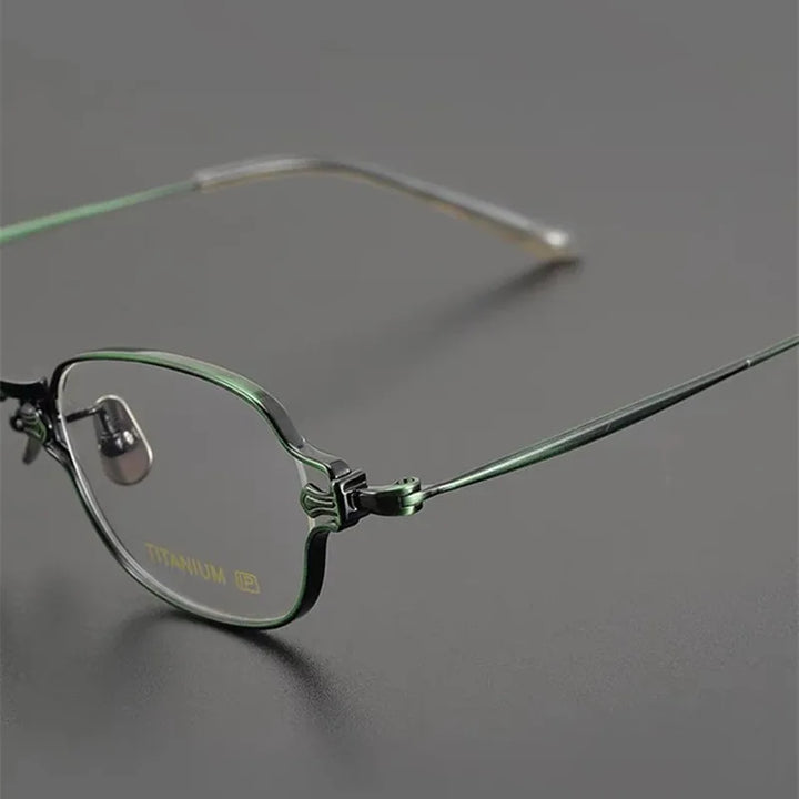 Aimee Unisex Full Rim Square Oval Titanium Eyeglasses 13186