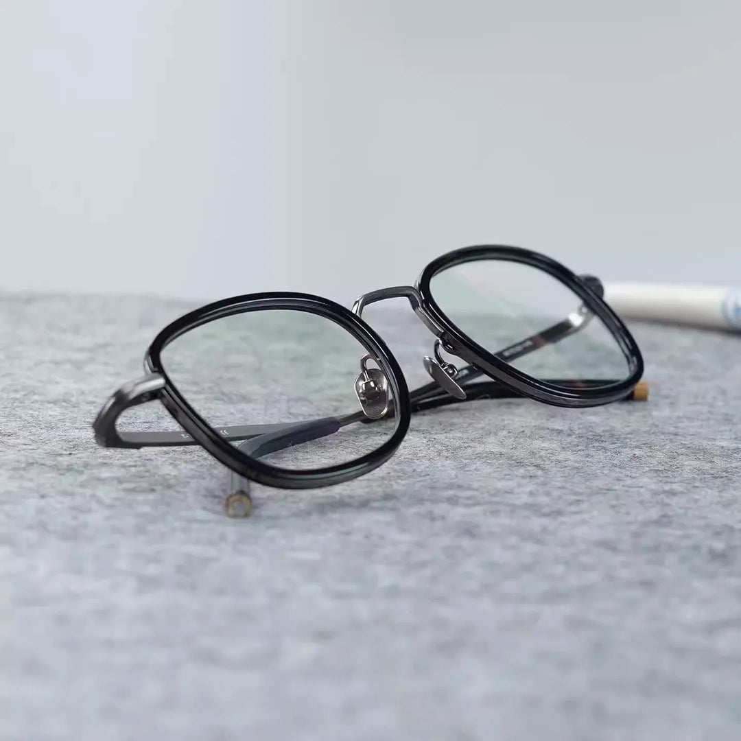 Blackmask Unisex Full Rim Square Titanium Eyeglasses Fuz 2