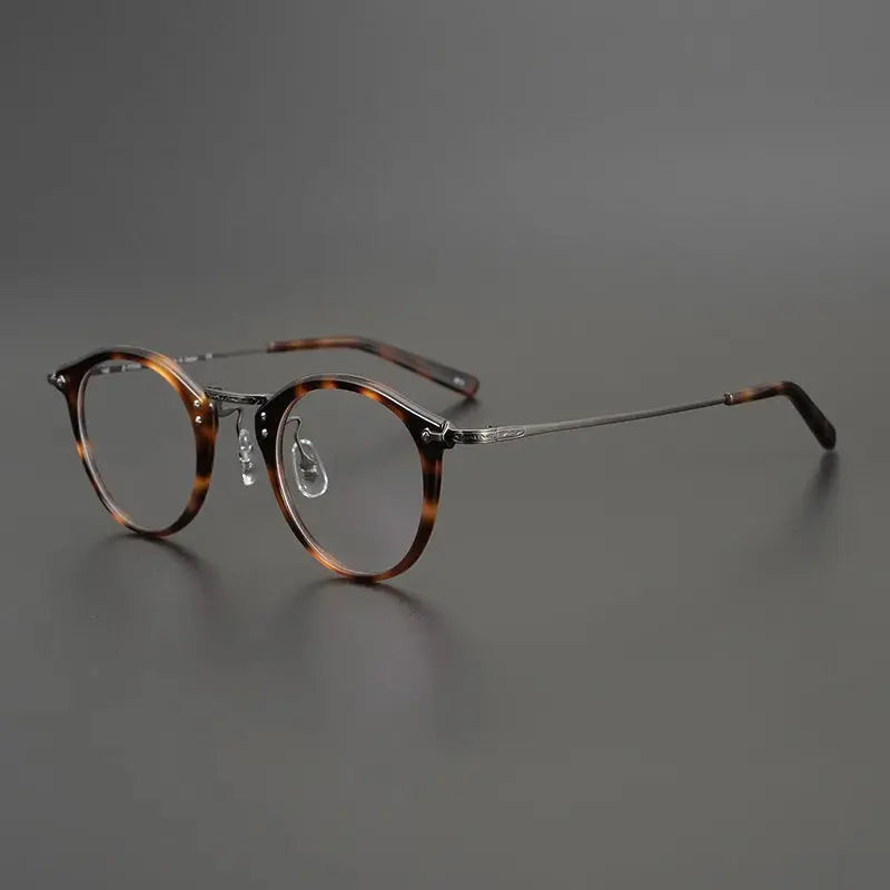 Bobbie 800500 Full Rim Men’s Polygon Acetate Titanium Frames FuzWeb