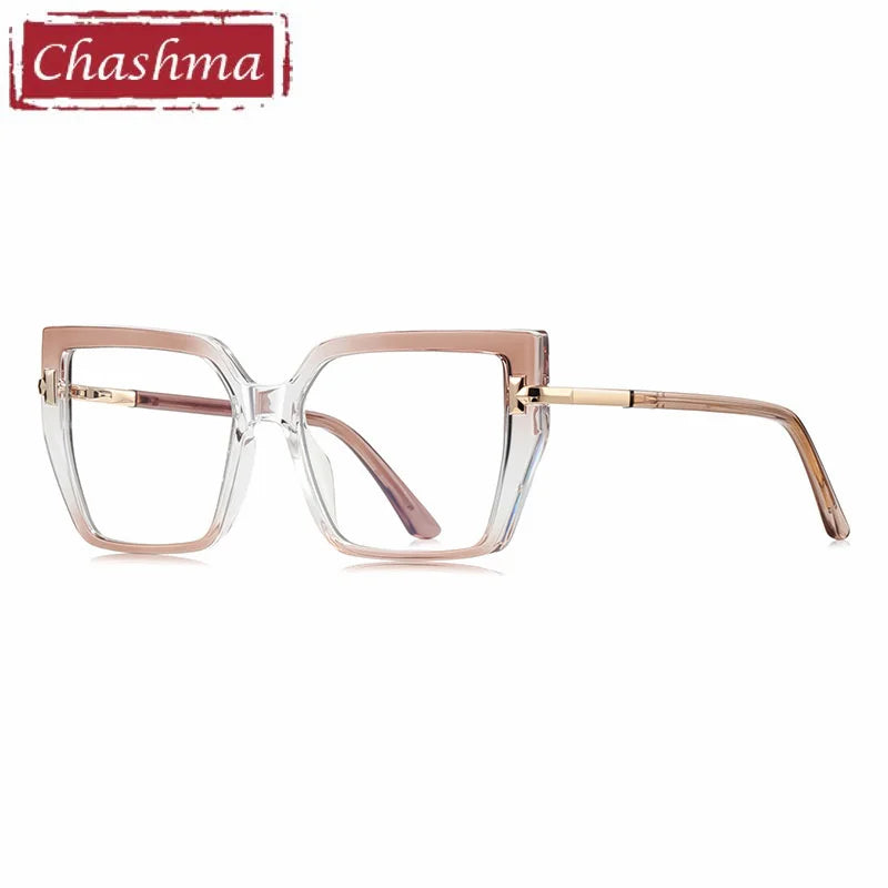 Chashma Ochki Women's Full Rim Square Tr 90 Alloy Eyeglasses 882267