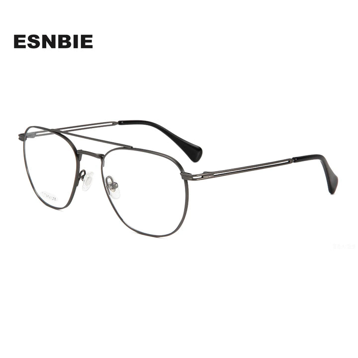 Esnbie Unisex Full Rim Pilot Titanium Eyeglasses 24ST129