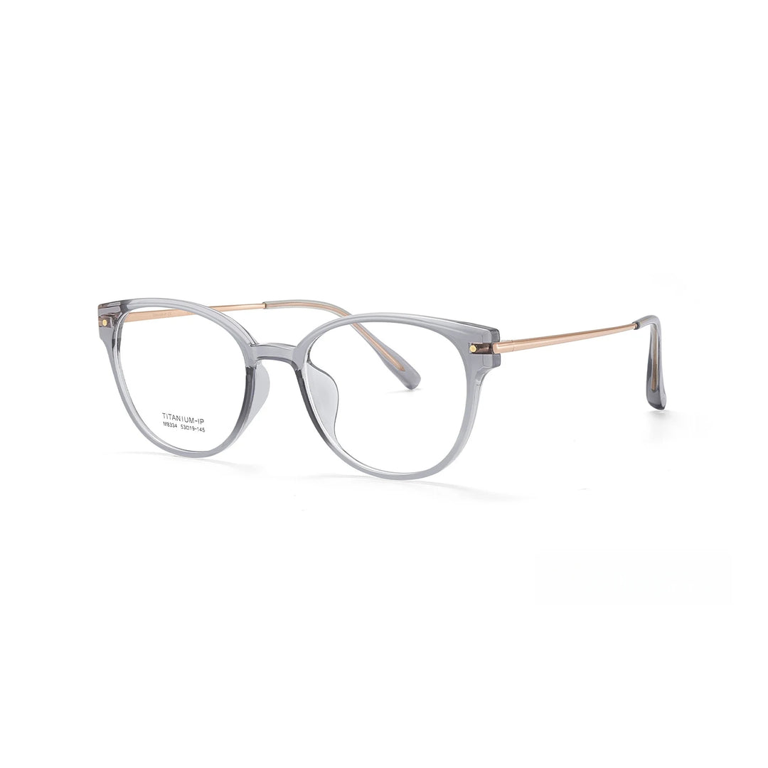 Yimaruili Unisex Full Rim Cat-Eye TR-90 Titanium Eyeglasses M8334 — view 4 | Yimaruili at FuzWeb