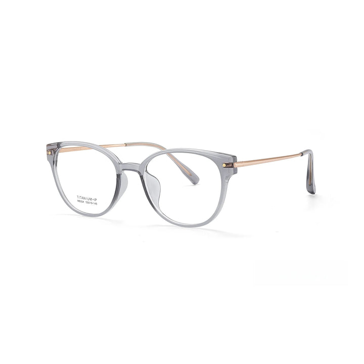Yimaruili Unisex Full Rim Cat-Eye TR-90 Titanium Eyeglasses M8334 — view 4 | Yimaruili at FuzWeb