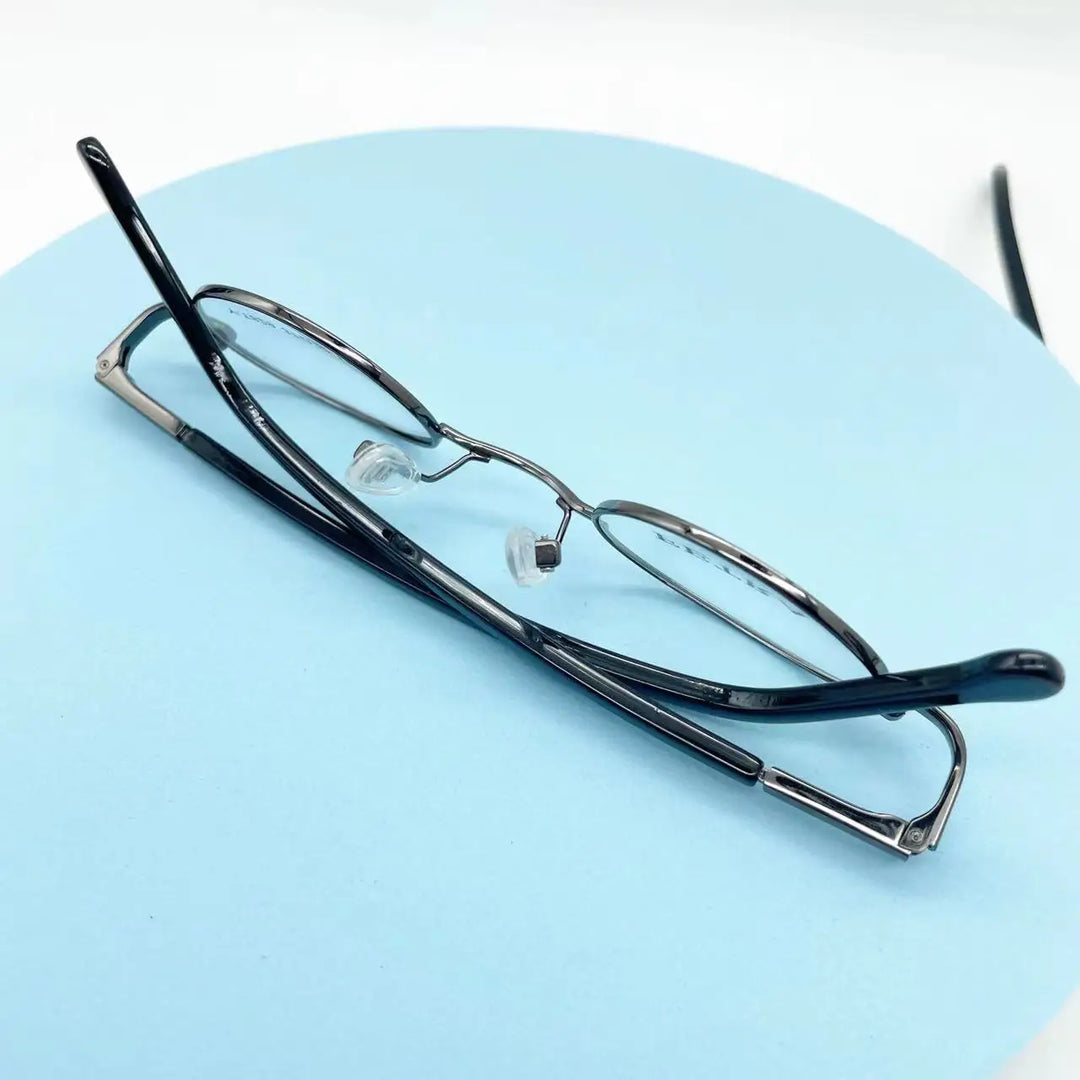 Cubojue Unisex Full Rim Small Oval Round Alloy Reading Glasses 1829 Reading Glasses Cubojue   