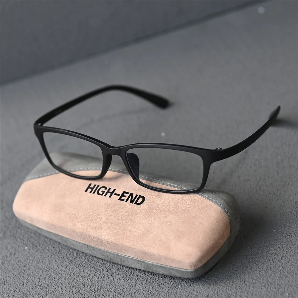 Cubojue Unisex Full Rim Big Square Tr 90 Titanium Reading Glasses 15353 Reading Glasses Cubojue