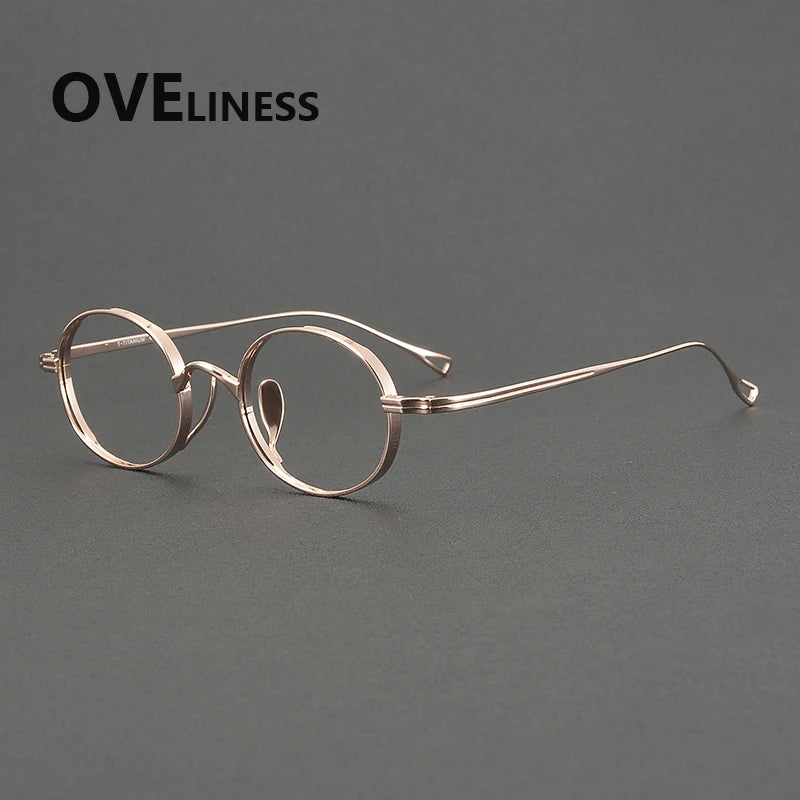 Oveliness Men's Full Rim Square Titanium Eyeglasses 29918