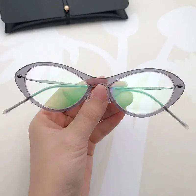 Aimee Full Rim 655000 Women’s Hybrid Titanium & Acetate Oval Frames FuzWeb