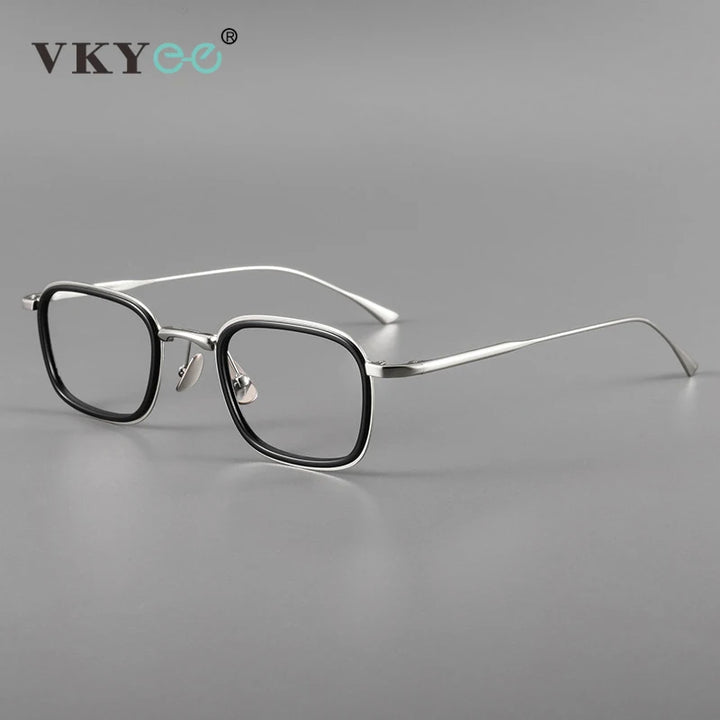 Vicky Unisex Full Rim Square Titanium Acetate Reading Glasses 19052 Reading Glasses Vicky   