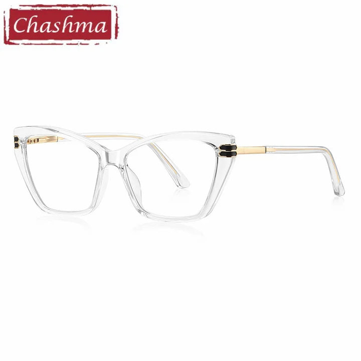 Chashma Ochki Women's Full Rim Cat Eye Tr 90 Alloy Eyeglasses 882262