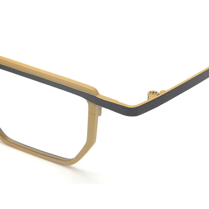 Muzz T7766 men's very small pure titanium prescription eyeglasses — view 12