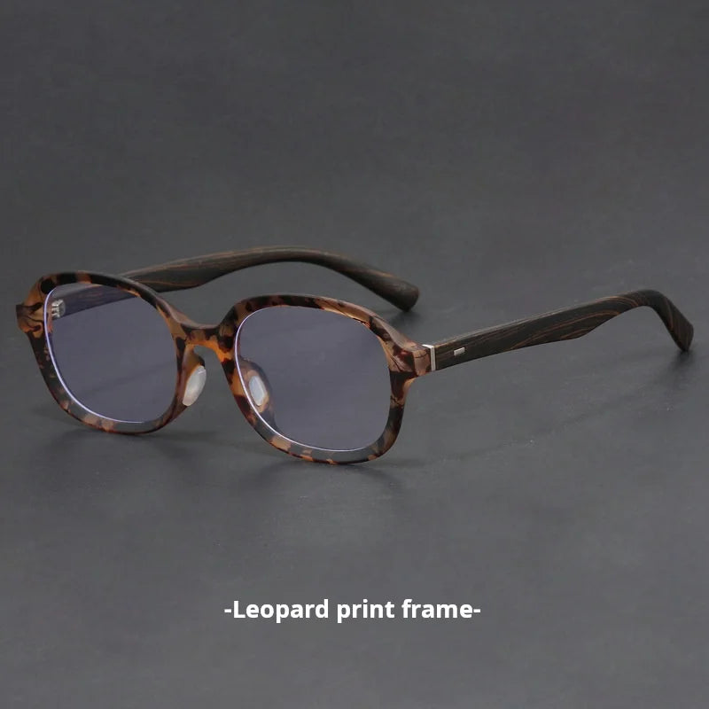 Xbora Unisex Full Rim Big Oval Tr 90 Alloy Eyeglasses 508501