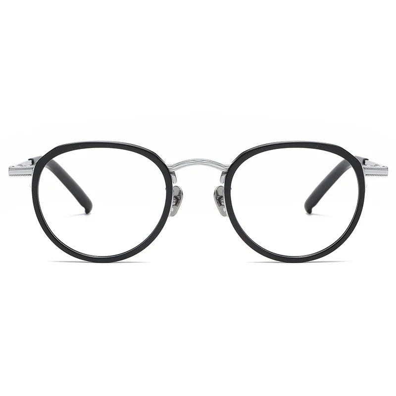 Aimee Unisex Full Rim Oval Titanium Acetate Eyeglasses 1343 Full Rim Aimee   