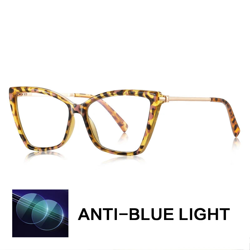 Gatenac Women's Full Rim Cat Eye Tr 90 Titanium Reading Glasses Gx2234