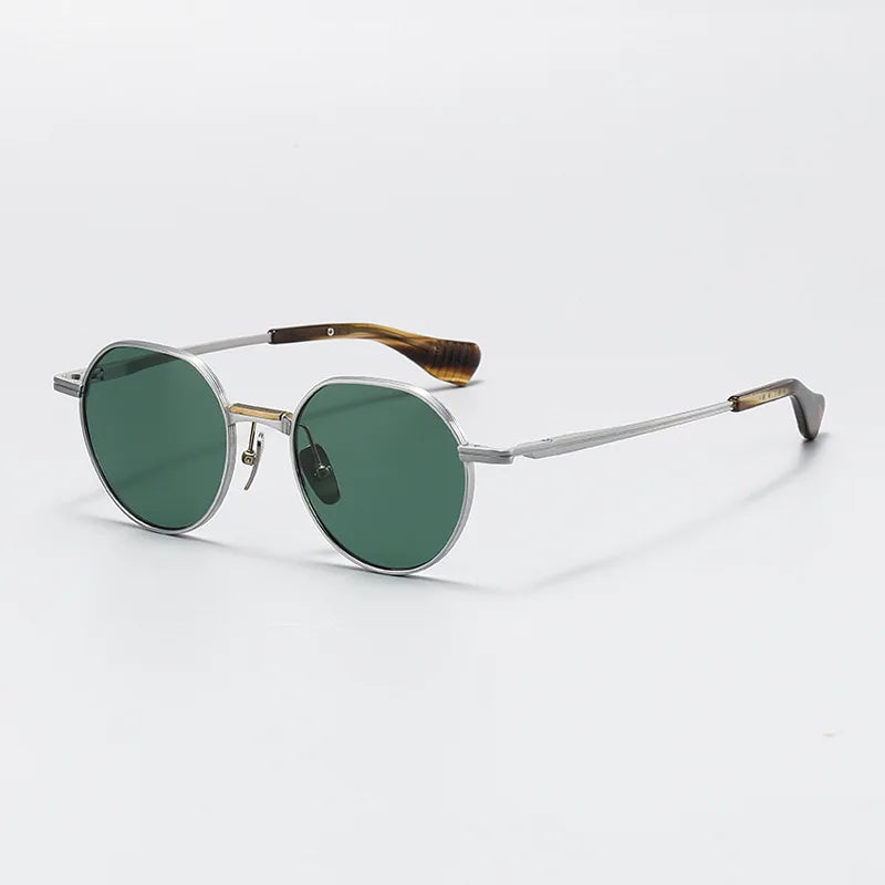 Black Mask Men's Full Rim Oval Titanium Eyeglasses 579150