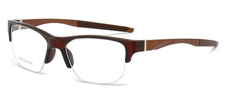 Muzz 58560 men's semi rim sports prescription eyeglasses — view 6
