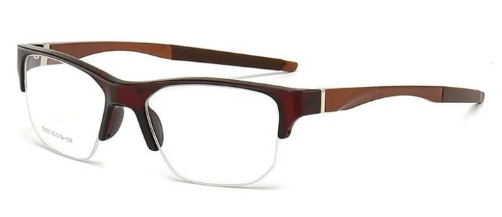 Muzz 58560 men's semi rim sports prescription eyeglasses — view 6