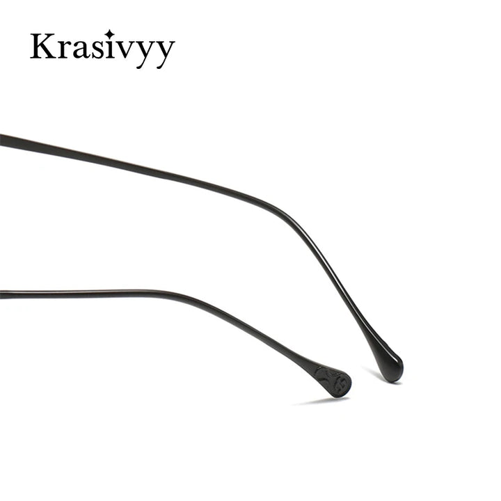 Krasivyy Men's Rimless Round Titanium Eyeglasses K5933 Rimless Krasivyy   