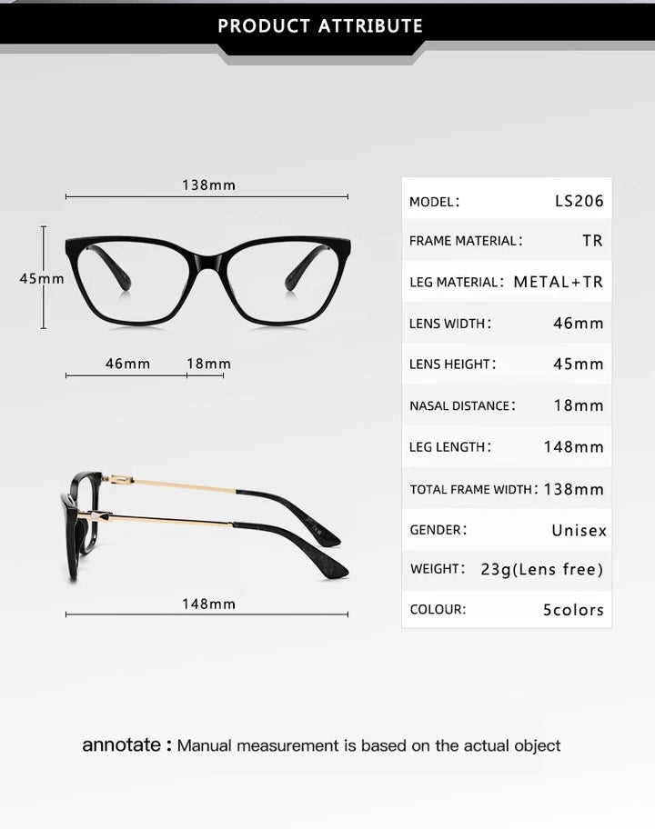 Vicky Women's Full Rim Cat Eye Tr 90 Titanium Reading Glasses 79206
