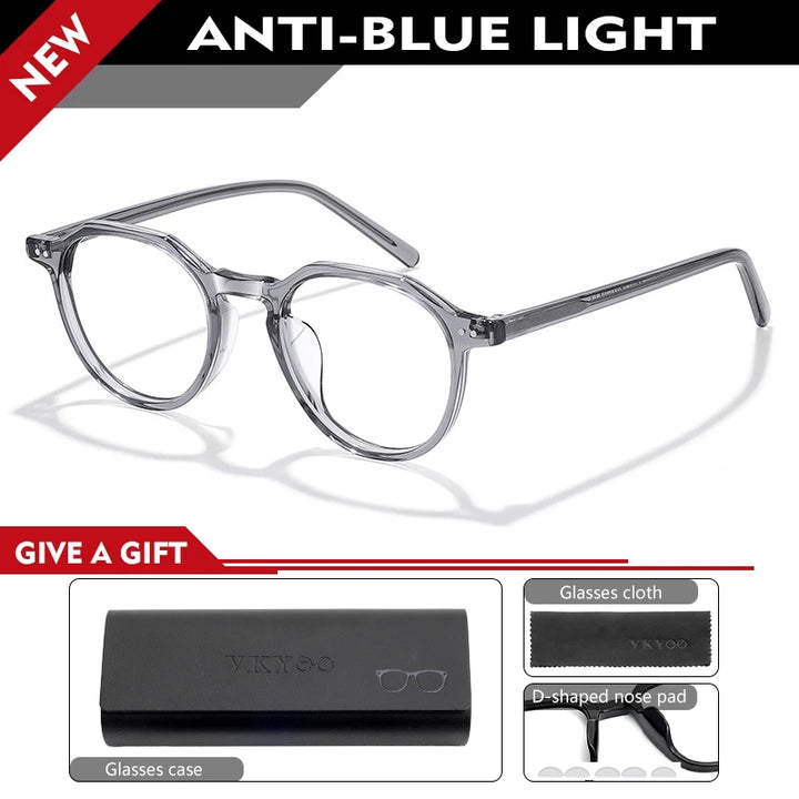 Vicky Unisex Full Rim Flat Top Square Tr 90 Titanium Reading Glasses 319601